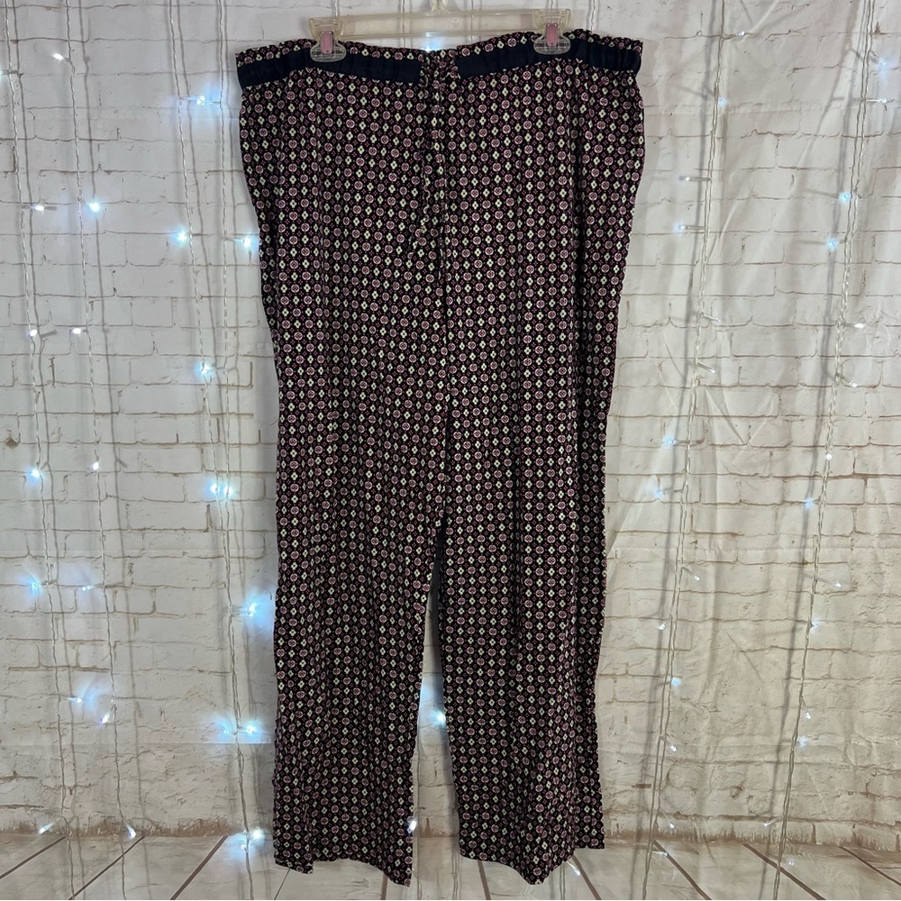 Axcess Black Geometric Print Pajama Pants